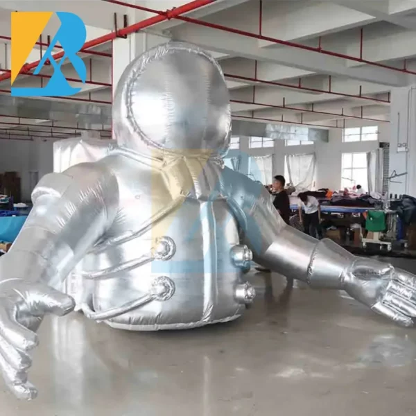 Spaceman Inflatable Free Freight Silvery Inflatable Astronaut Model 3D Blow Up Spaceman ...